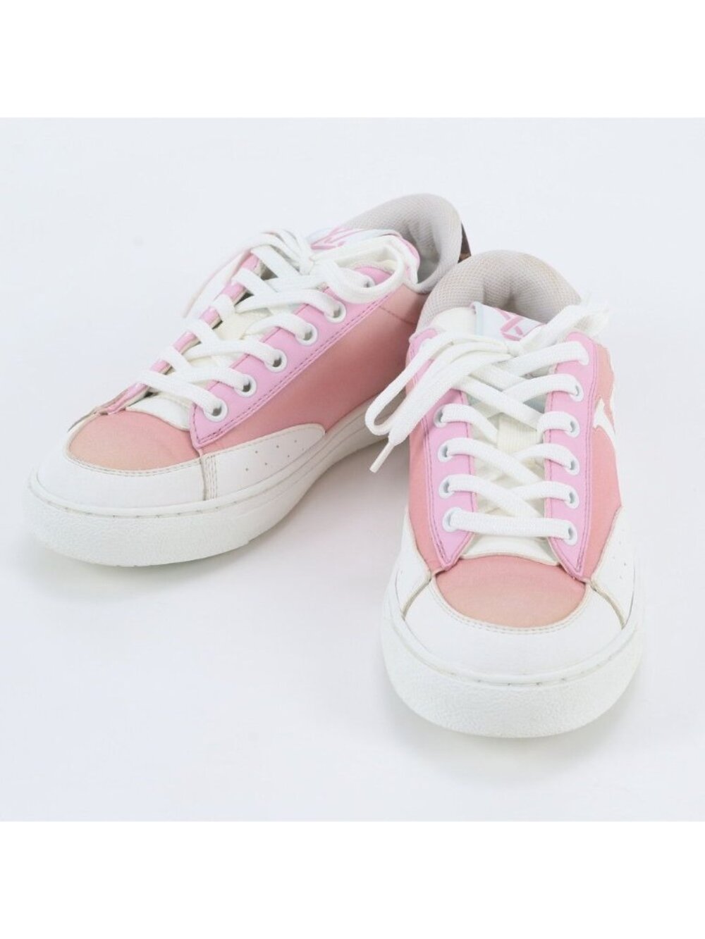 Louis Vuitton Charlie Line Leather Low-Top Sneakers Lace-up Shoes Pink